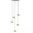 QUIBERON - Lampa wisząca piątka okrągła piaskowy 