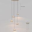 QUIBERON - Lampa wisząca piątka okrągła piaskowy 