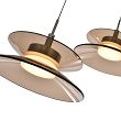 5058-321 Lampa wisząca trójka okrągła Crema brąz / klosz coffee - 6