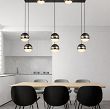 7047-905 Lampa wisząca ósemka prostokątna Biarritz czarny chrom - 4