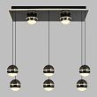 7047-905 Lampa wisząca ósemka prostokątna Biarritz czarny chrom - 2