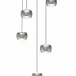 QUIBERON - Lampa wisząca piątka okrągła nikiel mat - 4