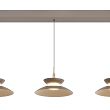 7060-313 Lampa wisząca trójka prosta Gubbio kaszmirowa - 4
