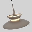 7060-313 Lampa wisząca trójka prosta Gubbio kaszmirowa - 7