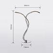 8326-0201 Lampa stojąca Hampton chrom - 3