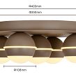 9047-513 Lampa sufitowa plafon piątka okrągły Biarritz kaszmirowa - 7