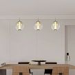 7041-313 Lampa wisząca trójka prosta Orleans kaszmirowa - 7