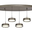 7062-621 Lampa wisząca szóstka owalna Valensole  brąz - 5
