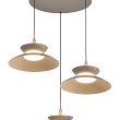 5060-313 Lampa wisząca trójka okrągła Gubbio kaszmirowa - 4