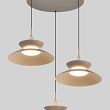 5060-313 Lampa wisząca trójka okrągła Gubbio kaszmirowa - 2