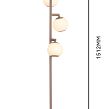 3051-513 Lampa podłogowa piątka LED Luberon kaszmirowa - 6