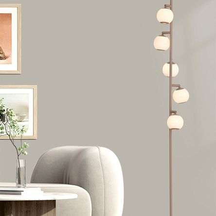 3051-513 Lampa podłogowa piątka LED Luberon kaszmirowa