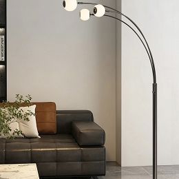 3051-305 Lampa podłogowa trójka Luberon czarny chrom