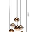 5082-902 Lampa wisząca dziewiątka okrągła Pesaro  czarna - 6