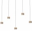 QUIBERON - Lampa wisząca piątka prosta piaskowy 