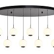 7051-805 Lampa wisząca owalna ósemka LED Luberon czarny chrom - 3