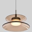6058-121 Lampa wisząca jedynka Crema brąz / klosz coffee - 3