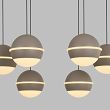 5047-813 Lampa wisząca siódemka okrągła Biarritz kaszmirowa - 3