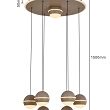 5047-813 Lampa wisząca siódemka okrągła Biarritz kaszmirowa - 7