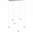 QUIBERON - Lampa wisząca szóstka biała - 5