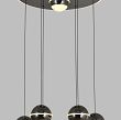 5047-805 Lampa wisząca siódemka okrągła Biarritz czarny chrom - 2