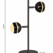 8047-205 Lampa stojąca dwójka Biarritz czarny chrom - 4