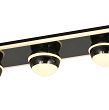9047-605 Lampa sufitowa - plafon piątka prosty Biarritz czarny chrom - 3