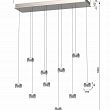 QUIBERON - Lampa wisząca dziesiątka nikiel matowy - 6