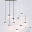 QUIBERON - Lampa wisząca dziesiątka nikiel matowy - 5