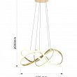 7097-0115 Lampa wisząca ARTE złota - 5