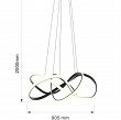 7097-0110 Lampa wisząca ARTE czarna - 5
