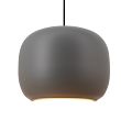 6026-117 Lampa wisząca jedynka Positano szara - 2